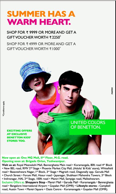 united colors of benetton offers.